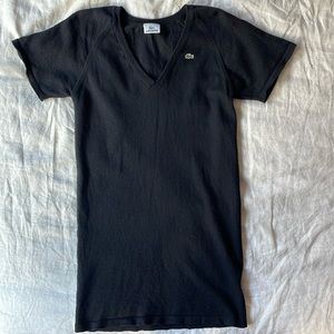 Lacoste Short Sleeve Sweater Dress